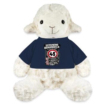 Treat Gently Traffic Sign 45 Birthday - MiniFeet® Sheep Annika - french navy - Front