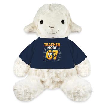 Six Seven 67 Enseignant École de mode Humour Drôle de mème - Mouton en peluche Annika MiniFeet® - bleu marine - Devant