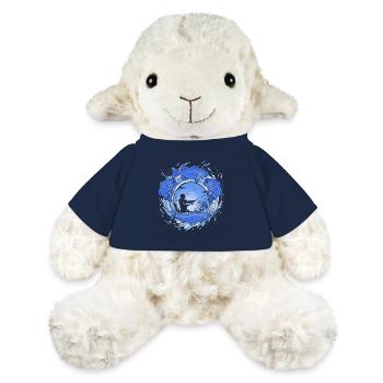 Angeln – dynamische Fisch- und Anglergrafiken - MiniFeet® Schaf Annika - French Navy - Vorne