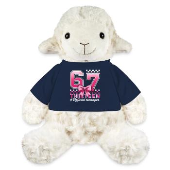 13. Geburtstags-Shirt Lustiges Meme 67 Geburtstag 13 - MiniFeet® Schaf Annika - French Navy - Vorne