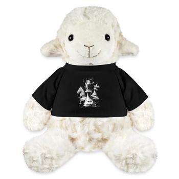 Pièces d’échecs Conception d’explosions Plateau dynamique - Mouton en peluche Annika MiniFeet® - noir - Devant