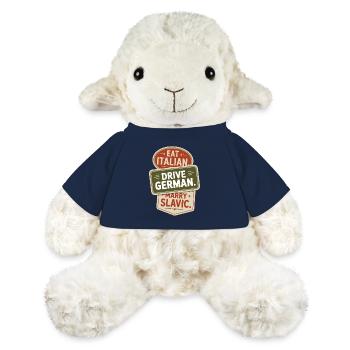 Mange un conduit italien, épouse un Slave Balkan, une voiture - Mouton en peluche Annika MiniFeet® - bleu marine - Devant