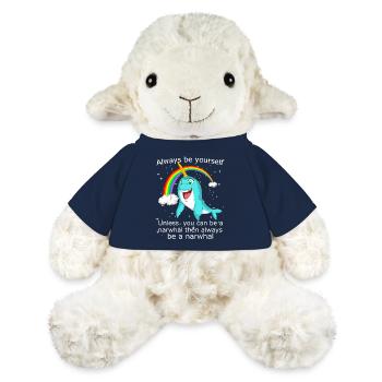 Sei immer du selbst, es sei denn, du kannst ein Narwal sein - MiniFeet® Schaf Annika - French Navy - Vorne