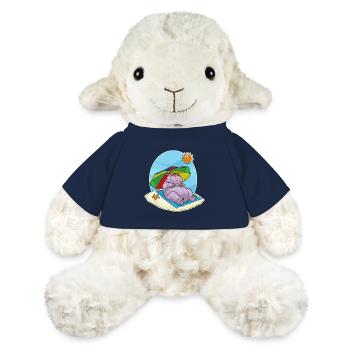 Nilpferd Strand Sonnenschirm Sommer - MiniFeet® Schaf Annika - French Navy - Vorne