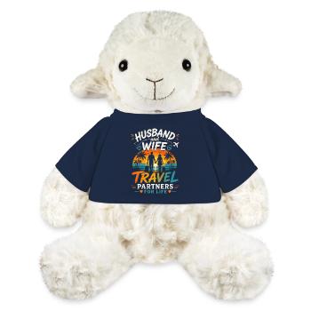 Partenaires de voyage mari et femme - Mouton en peluche Annika MiniFeet® - bleu marine - Devant