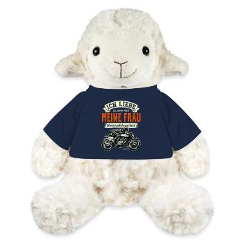 Ich Liebe Meine Frau Motorrad Biker Spruch - MiniFeet® Schaf Annika - French Navy - Vorne