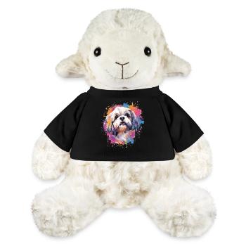 Colorful Splash Art Shih Tzu Dog - MiniFeet® Sheep Annika - black - Front