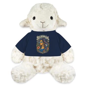 Gial beligien à racine bélizienne du Belize - Mouton en peluche Annika MiniFeet® - bleu marine - Devant