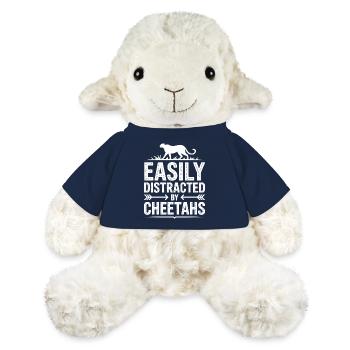 Paroles du guépard Cadeau drôle de guépard - Mouton en peluche Annika MiniFeet® - bleu marine - Devant