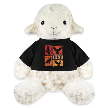 Eagle Retro Animal Print - MiniFeet® Sheep Annika - black - Front
