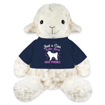 Chien des Pyrénées - Mouton en peluche Annika MiniFeet® - bleu marine - Devant