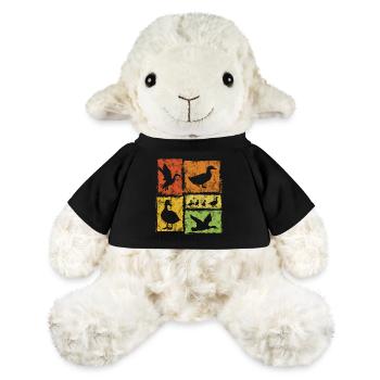 Enten Perspektiven - Retro Grafik - MiniFeet® Schaf Annika - Schwarz - Vorne