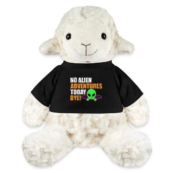 No Alien Adventure Today, Bye. Extraterrestrial, Humor - MiniFeet® Sheep Annika - black - Front