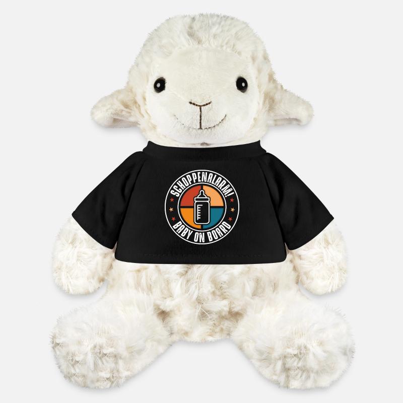 Alarme de bouteille - Mouton en peluche Annika MiniFeet® - noir