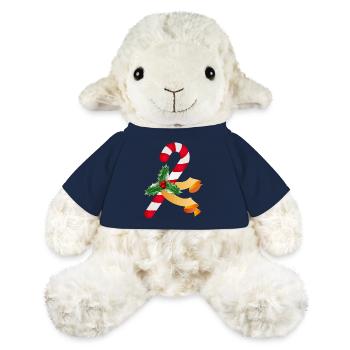 Zuckerstange und Stechpalme für die Weihnachtszeit - MiniFeet® Schaf Annika - French Navy - Vorne