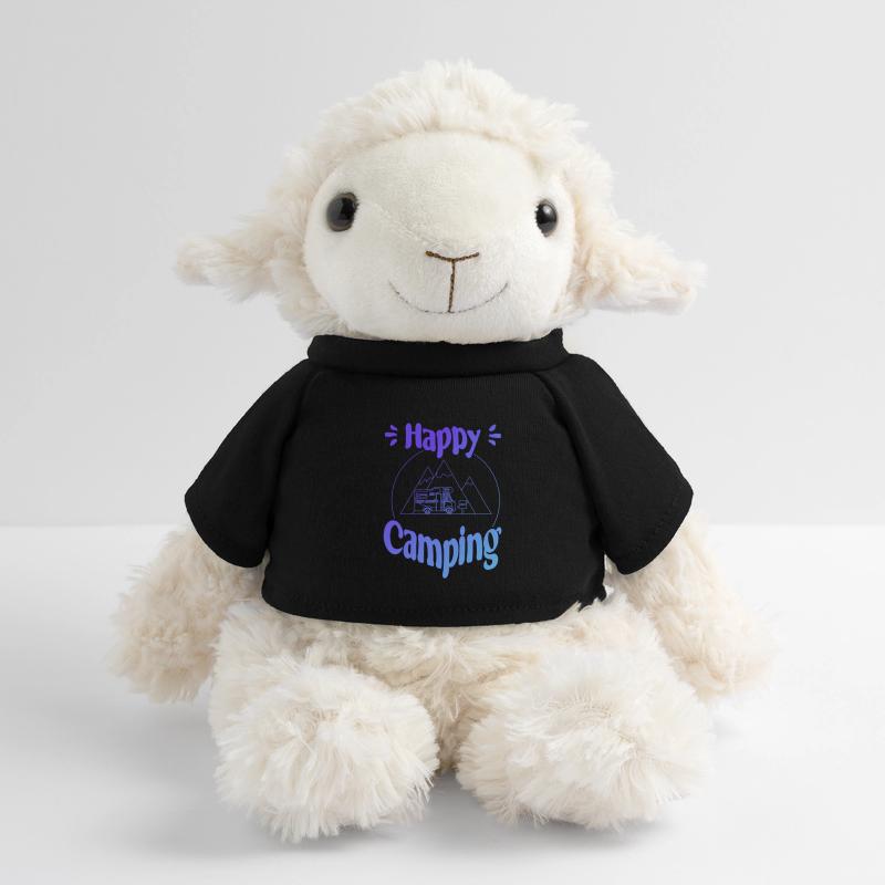 Happy Camping - conception graphique joyeuse et cool Mouton en peluche Annika MiniFeet®