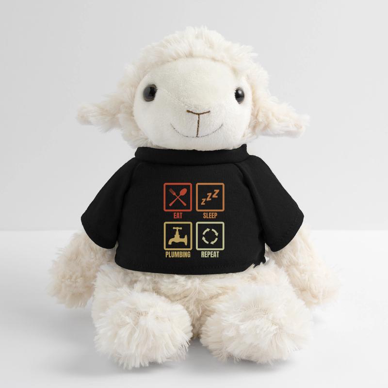 Manger, dormir, plomber, répéter Mouton en peluche Annika MiniFeet®