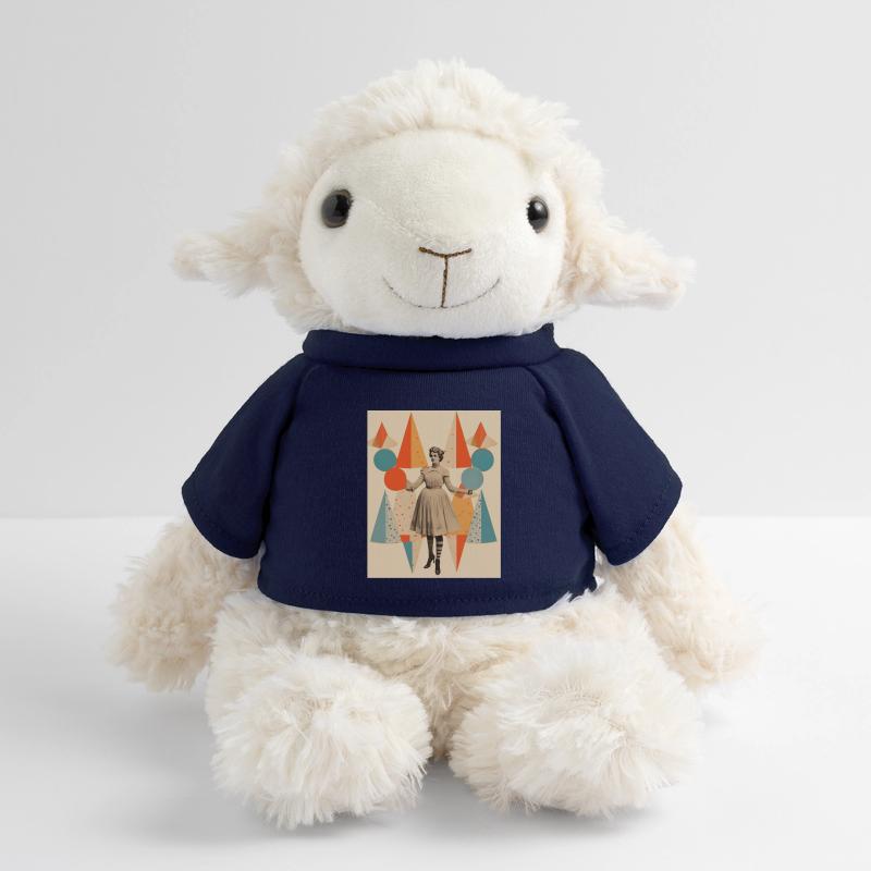 Collage de papier de dame de cirque Mouton en peluche Annika MiniFeet®