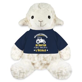 Tracteur école farmer - Mouton en peluche Annika MiniFeet® - bleu marine - Devant