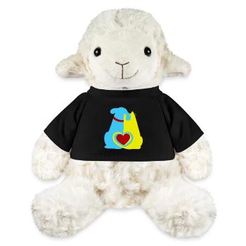 Ami des animaux, bien-être animal, animaux de compagnie, coeur, chien, chat - Mouton en peluche Annika MiniFeet® - noir - Devant