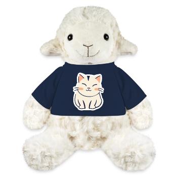 ☺️Cute Lucky Cat Sticker Adorable Happy - MiniFeet® Sheep Annika - french navy - Front