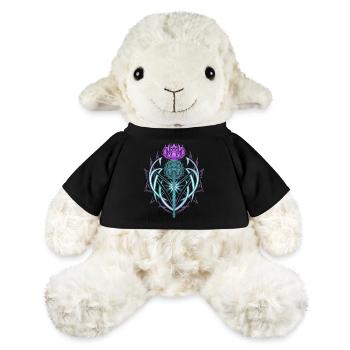 Thistle Shield Celtic Knots Thistle Lover - MiniFeet® Sheep Annika - black - Front