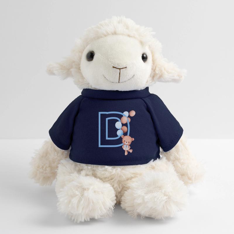 Blauer Buchstabe D Bär MiniFeet® Schaf Annika