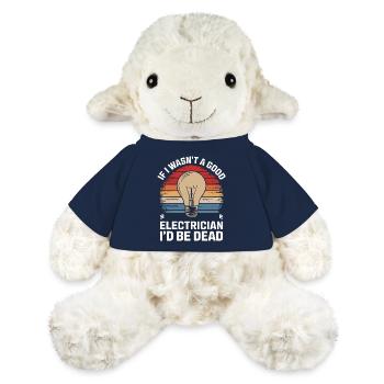 Electrician Electronics Technician Craftsman Profession Saying - MiniFeet® Sheep Annika - french navy - Front