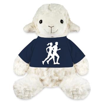 Conception dynamique de la silhouette de course à pied - Mouton en peluche Annika MiniFeet® - bleu marine - Devant