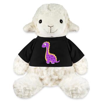 Verspielter Dino mit bunten Punkten - MiniFeet® Schaf Annika - Schwarz - Vorne