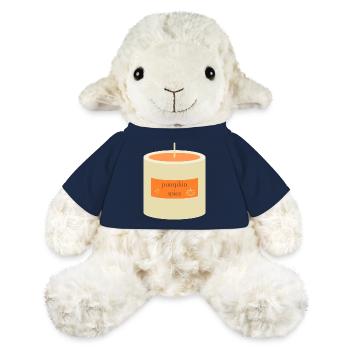 Bougie Citrouille Épices - Mouton en peluche Annika MiniFeet® - bleu marine - Devant