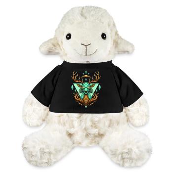 Cerf Cristal Vert - Mouton en peluche Annika MiniFeet® - noir - Devant