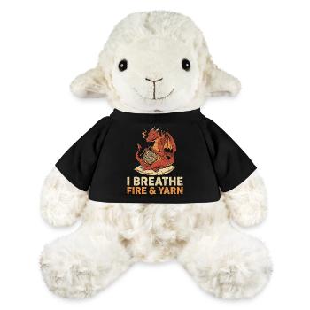 Tricoteuses de dragons en laine amusantes - Mouton en peluche Annika MiniFeet® - noir - Devant