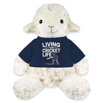 Lustiges Kricket Spruch Vintage Cricket Spiel - MiniFeet® Schaf Annika - French Navy - Vorne