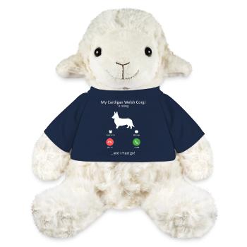 Meine Strickjacke Welsh Corgi nennt Funny Dog Mama - MiniFeet® Schaf Annika - French Navy - Vorne