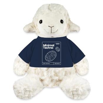 Minimal Techno music Spheres design - MiniFeet® Sheep Annika - french navy - Front