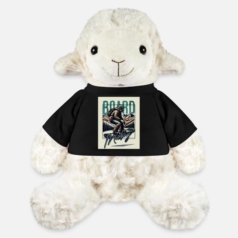 Réunion du conseil d’administration du snowboard - Mouton en peluche Annika MiniFeet® - noir