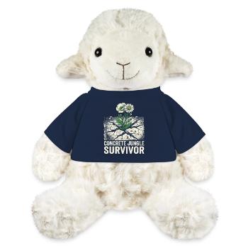 Survivant de la jungle de béton - Mouton en peluche Annika MiniFeet® - bleu marine - Devant