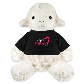 Joyeux anniversaire - Mouton en peluche Annika MiniFeet® - noir - Devant
