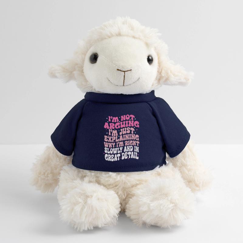 i'm not arguing i'm just explaining why i'm right Mouton en peluche Annika MiniFeet®