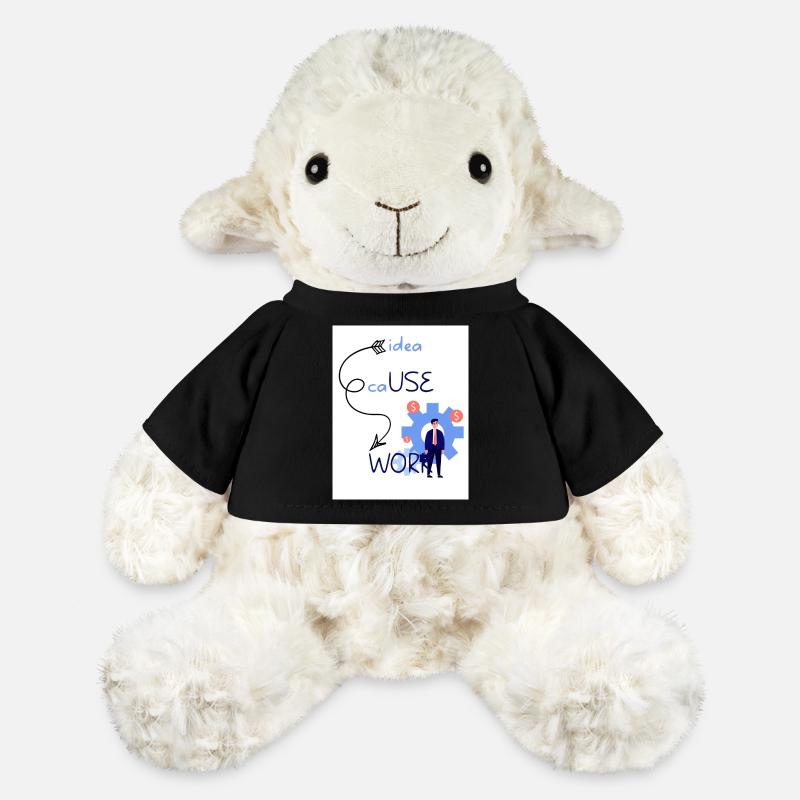 Idea cause work. An idea creates a work. - MiniFeet® Sheep Annika - black