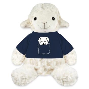süßer Hund auf Brust - MiniFeet® Schaf Annika - French Navy - Vorne