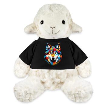 Loup - Mouton en peluche Annika MiniFeet® - noir - Devant