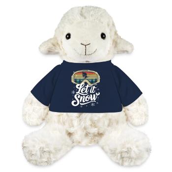 Let It Snow Ski Winterlandschaft Schneelandschaft - MiniFeet® Schaf Annika - French Navy - Vorne