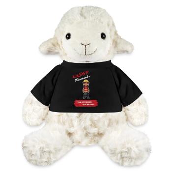 Motif héros pompier enfant - Mouton en peluche Annika MiniFeet® - noir - Devant