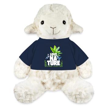 Aime la nature - Mouton en peluche Annika MiniFeet® - bleu marine - Devant