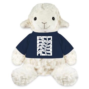 Musique Acid Techno - Mouton en peluche Annika MiniFeet® - bleu marine - Devant