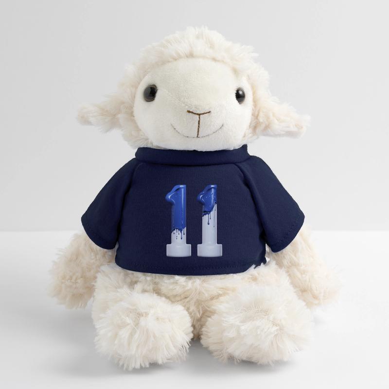 NR. 11 NUMMER 11 BLAU WEIß 11. GEBURTSTAG MiniFeet® Schaf Annika