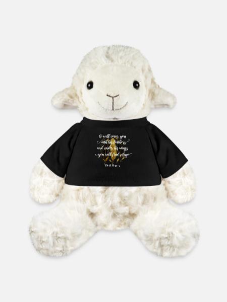 Bibelvers Psalm 91:4 - MiniFeet® Schaf Annika - Schwarz