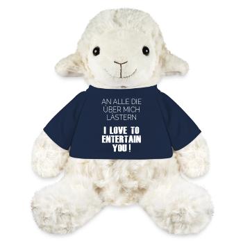 I Love to Entertain You – Spruch Shirt - MiniFeet® Schaf Annika - French Navy - Vorne